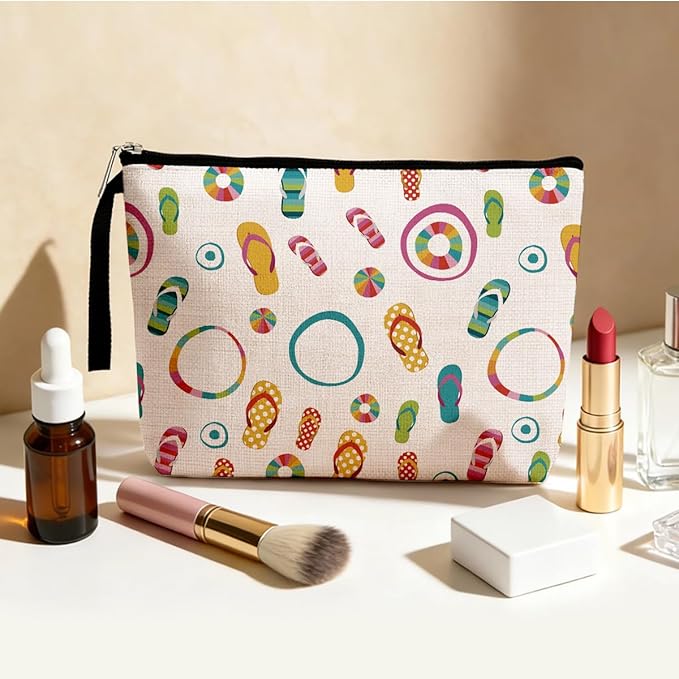 Beach Gifts for Women Beach Accessories Makeup Bag, Cute Birthday Gifts for Women Cruise Gifts for Girls Cosmetic Bag Sunscreen Bags