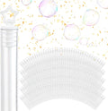Wedding Bubbles Bulk - White Star Top Wands (200 Count) Individual Mini Bubble Wand Favors for Weddings, Celebration Party Favor for Guests - Stock Your Home