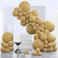 PartyWoo Tan Balloons 140pcs Different Sizes of 18 12 10 5 Inch Light Brown Neutral Boho Coffee Balloon Arch Kit Garland for Wedding Baby Shower Safari Woodland Birthday Party Decorations Brown-F19