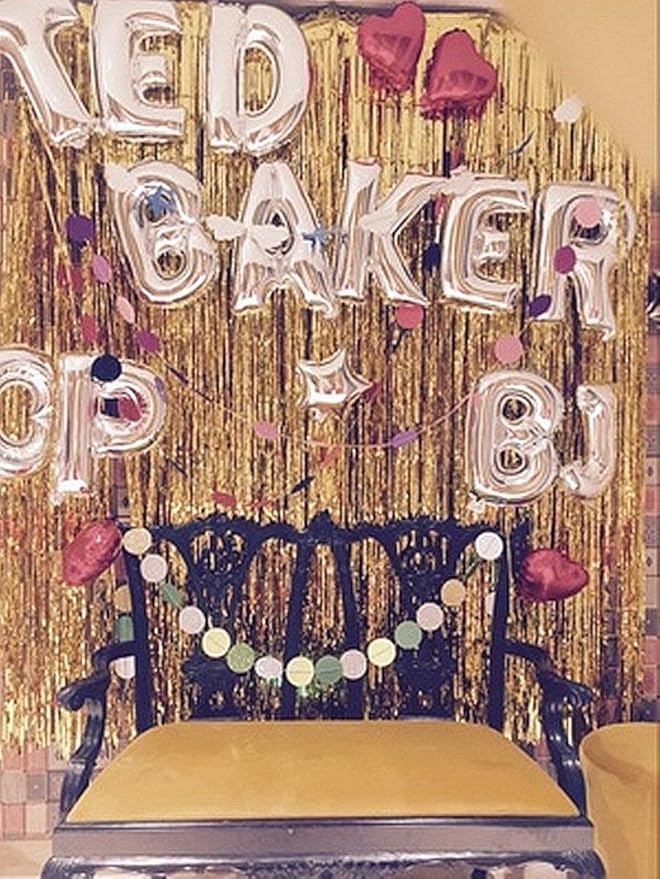 Glanzzeit 16 Inch Silver Foil Balloons Letters A to Z Numbers 0 to 9 for Prom Wedding Birthday Party Decor (Letter T)