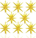 8PCS Gold Star Balloons, 22Inch Large Explosion Star Balloons Aluminum Foil Balloon for Birthday Party Wedding Anniversary New Year Graduation Party Decorations Supplies