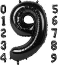 40 Inch Black Numbers 9 Balloon, Balloons Decorations for 9 19 90 Birthday Party, Engagement, Wedding, Graduations, Photo Shoot Supplies