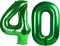 40 Inch Green Number 40 Digital Balloon,Jumbo Mylar Foil Helium Balloon for 40 Balloons for Birthday Party,Wedding Anniversary Party Decorations