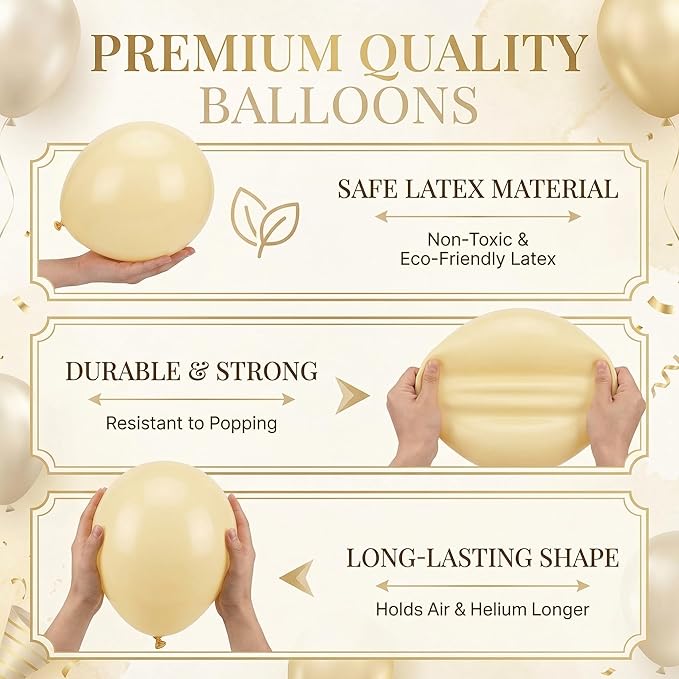 2 Sets Champagne Gold Balloon Stand Kit-Balloon Column Holder with Metallic Rose Balloons for Birthday, Wedding,Baby Shower,Graduation,Anniversary Party Decorations Centerpiece