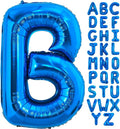 40 Inch Blue Letter B Balloons Alphabet B Letter Balloons Foil Mylar Big Letter Balloons for Birthday Party Anniversary New Year Graduation Wedding Decorations