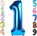 Number Balloons 1, 40 Inch One Balloons for 1st Birthday Girl Boy 1 11 21 Party Decorations Baby Shower Photo Shoot, Dark Blue 1 Balloon