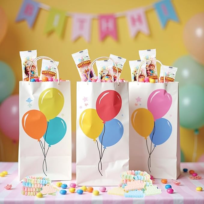 36 Happy Birthday Candy Bracelets, Individually Wrapped Party Favors, Candy Bracelets with Happy Birthday Charm, by 4YoreElves