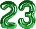 40 Inch Green Number 23 Digital Balloon,Jumbo Mylar Foil Helium Balloon for 23 Balloons for Birthday Party,Wedding Anniversary Party Decorations