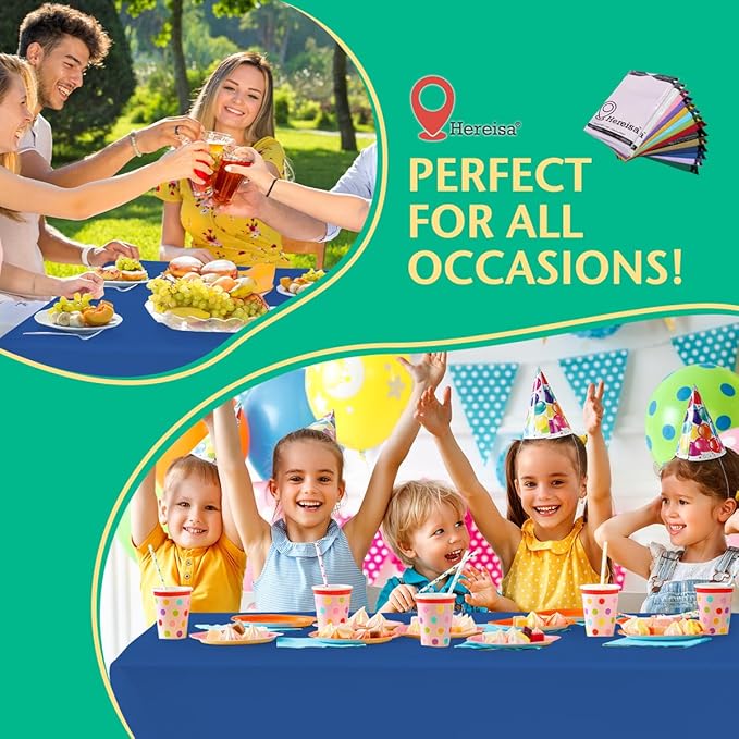 Plastic Tablecloths 5 Pack 10 Pack Rectangle