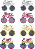 Happy New Year Eyeglasses 2026-8 Pack Party Supplies, Photo Booth Props for New Year's Eve Party Decor