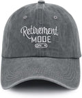 Retirement Baseball Cap for Women Men, Adjustable Washed Embroidered Vintage Classic Retro Cotton Hat
