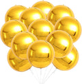 KatchOn, Large Gold Foil Balloons - 22 Inch, Pack of 12 | Gold Balloons for Graduation Decorations 2026 | Mylar Balloons for Anniversary, Wedding, Golden Birthday Party Decorations