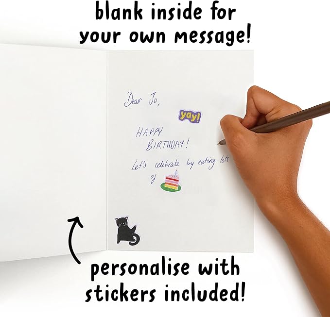 CENTRAL 23 Rude Birthday Cards for Women or Men - Sarcasm - Humor - Banter - Funny Birthday Card for Him or Her - Comes With Stickers
