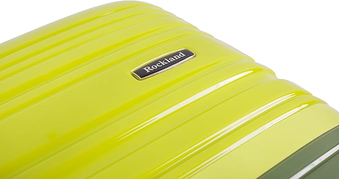 Rockland Melbourne Hardside Expandable Spinner Wheel Luggage, Carry-On 20", Two Tone Green