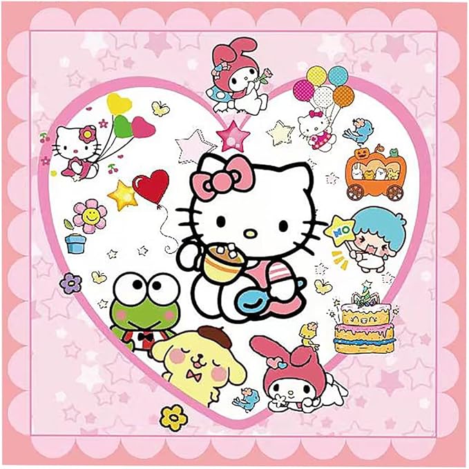 41 pcs Pink Cat Party Decoration Hello Cat Pink Kite Including 1pc Tablecover 20 pcs 7 inches Plates and 20 pcs 6.5 inches Napkins Cat Theme Birthday Party Decoration Favor Sets (41pcs light pink)