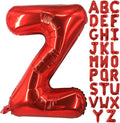Lovoir 40 Inch Large Red Letter Z Balloons Big Size Jumbo Mylar Foil Helium Balloon for Birthday Party Celebration Decorations Alphabet Red Z