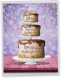 NobleWorks - Big Funny 101th Milestone Birthday Greeting Card 8.5 x 11 Inch with Envelope (1 Pack) Large Jumbo 101 Year Time Count J2774MBG