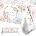 3Pack Gender Reveal Tablecloth,Baby Shower Party Decorations Pink and Blue Gender Reveal Table Cover What Will Baby Be Table Decorations for Boy or Girl Baby Shower,Pregnancy Announcement Party