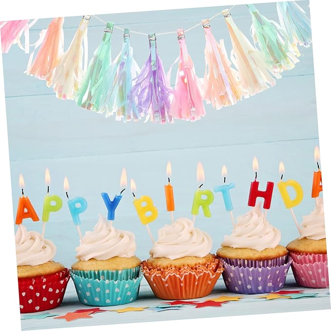 2Pcs Hanging Tassel Garland Banners for Christmas Showers Birthdays and Eye Catching Backdrop for Walls Tables and Windows