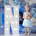 Big Marquee Light-up Letter Decorations: 4 Feet Tall Large Letters N Marry Me Proposal Gender Reveal Alphabet 4FT Sign Graduation Party Wedding Engagement Anniversary HOCO Decor Mosaic Balloon