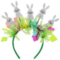 Easter Headbands - Easter Headbands for Women - Silver Glitter Easter Bunny Headband for Easter Decorations - Easter Accessories for Women