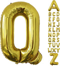 Letter Balloons Gold Party Balloon - 40 Inch Large Gold Letter Q Balloon, Letter Balloon Birthday Decorations, Balloon for Women Men Anniversary Party Decorations Supplies