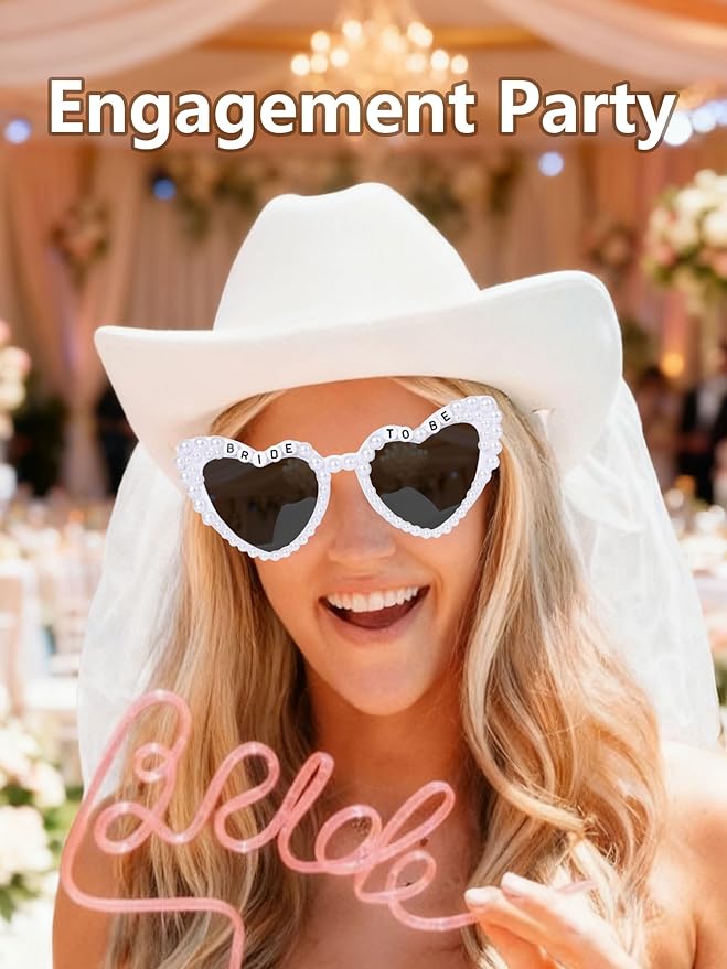Bride to Be Veil Bachelorette Party Accessories, Bridal Shower Decorations, Engagement Gifts for Bride