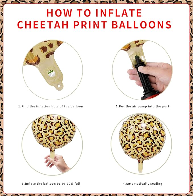 Red Cheetah Print Birthday Decorations Pre-Strung Leopard Happy Birthday Banner, Cherry Red Lips Foil Balloons, Laser Fringe Curtains, Hanging Swirls Y2K Cheetah Cherry Party Supplies for Women Girls