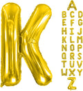Letter Balloons 40Inch Large Giant big Foil Mylar Gold Balloons K for Birthday Party Decorations