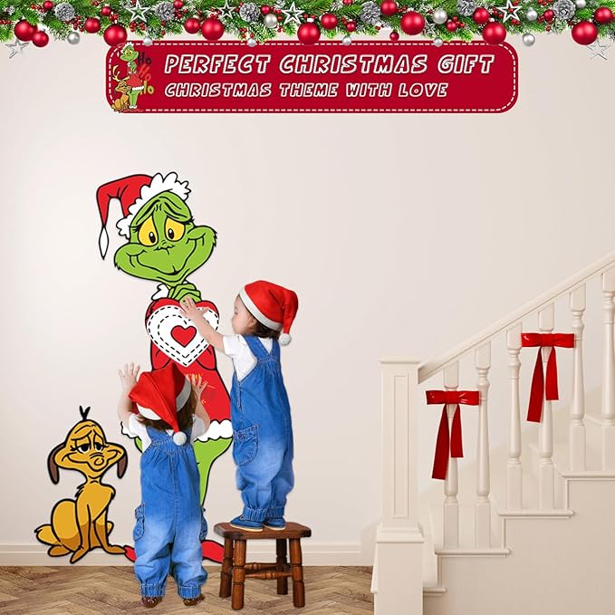 Large Funny Christmas Decorations, Christmas Classic Cardboard Cutouts for Xmas Wall Door Tree Porch Window Decor (Style1)