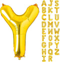 Gold Letter Balloons 40 Inch Y Balloon Letters Y Alphabet Balloons Giant Letters With Straw Big Balloons Foil Large Gold Balloons For Birthday Party Decorations Wedding Thanksgiving Christmas Balloons