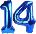 Giant Navy Blue 14 41 Balloon Number 40 Inch, 14 41 Number Balloons Birthday Supplies, 14 41 Year Old Birthday Party Celebration, 14 41 Balloons Graduations Anniversary Decorations