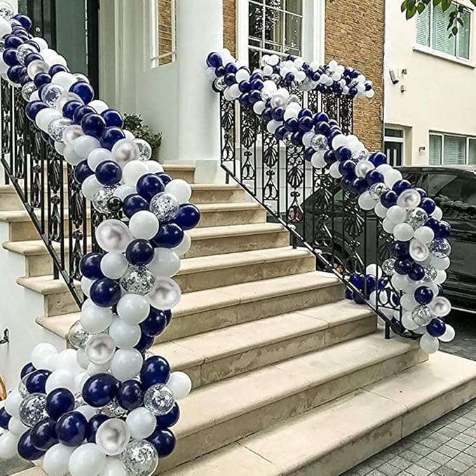 400 Pack 5 Inch Navy Blue Latex Balloons Helium Balloons Party Balloons Decorations Supplies