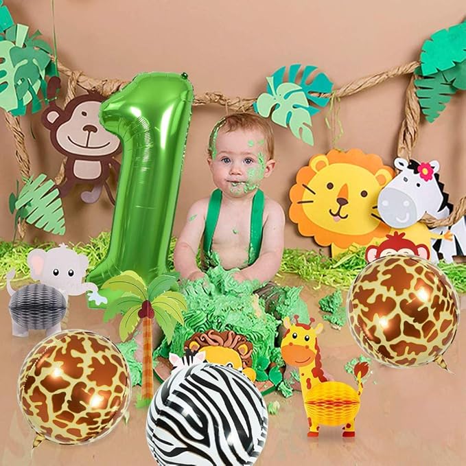 TONIFUL 40 Inch Large Green Numbers Balloons 0-9, Number 5 Digital 5 Helium Foil Mylar Big Number Balloons for 2026 Graduation New Year Eve Birthday Party Anniversary Supplies Decorations