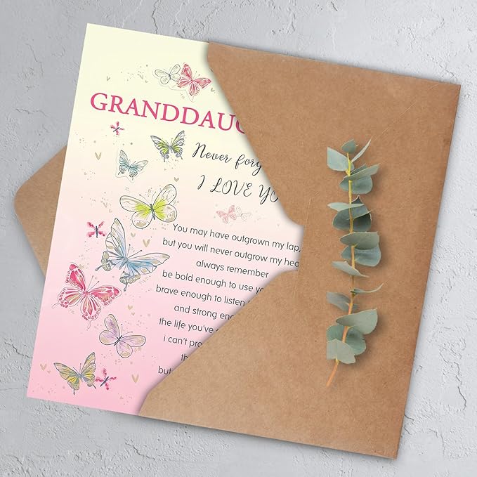 Granddaughter Birthday Card, Birthday Card Gift for Granddaughter