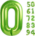Light Green Number Balloon 40 Inch, 0 Number Balloons, 10 20 30 40 50 Numbers Balloon Birthday Decorations, Party Supplies for Women