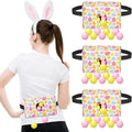 4 Sets Easter Party Games Swing Shaking Balls Game Colorful Egg Novelty Twerk Game with 4 Adjustable Belts and 80 Balls for Adults Garden Outdoor Indoor Group Holiday