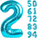 2 Balloon, Blue Number Balloons 40 Inch, 2nd Balloon Number Birthday Decorations, Two Second Birthday Party Supplies, Number 2 Balloon