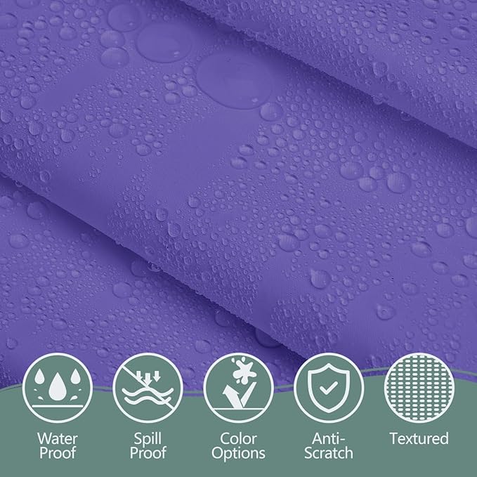Disposable Plastic Tablecloth 54x108 Inch Rectangle - Purple, 4 Pack Waterproof & Tear-Resistant Party Table Cover for Dining, Picnic, Crafts, Holiday Decor