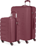 SwissGear 7366 Signature Hardside Expandable Luggage with Spinner Wheels, TSA Lock, Cup-Holder, Merlot, 2-Piece Set (19/27)
