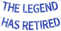 The Legend Has Retired Banner Blue Glitter Pre-Strung No DIY Retirement Banner Decorations for Men Women Retirement Party Supplies(Blue)