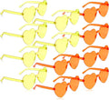 Heart Sunglasses 2 Pairs Heart Shaped Sunglasses Womens Heart Glasses Rave Sunglasses for Women Party Favors