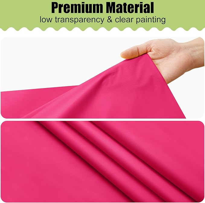 Smiry Disposable Table Cloth - 15 Pack, 54 x 108 Inch Waterproof Rectangle Tablecloths for Parties, Decorative Plastic Table Cover, Leakproof & Sturdy, Hot Pink