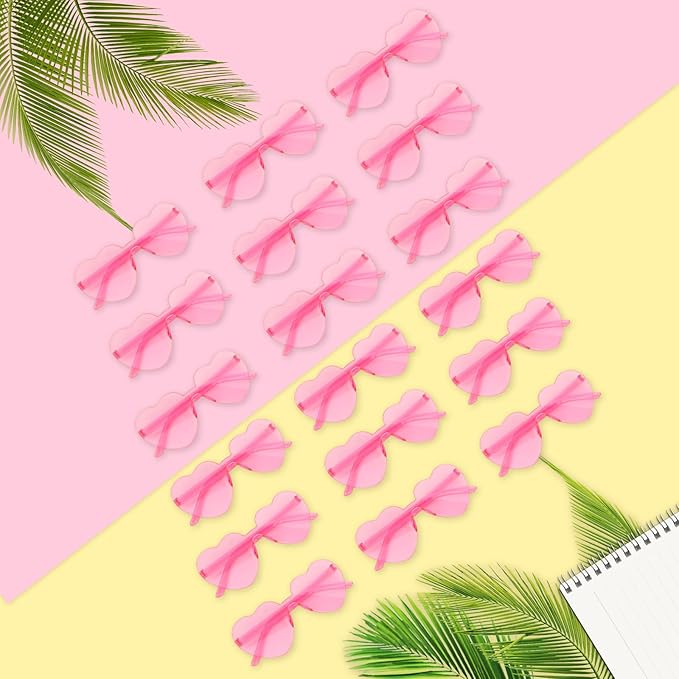 Heart Sunglasses 12/18/24 Pcs Heart Shaped Glasses for Women Cute Funny Party Glasses Party Favors Accessories