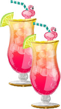 Set of 2 Jumbo Tropical Drink 41" Foil Party Balloons by Anagram