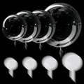 Sumind 40 Pcs Bobo Balloons Clear Balloons for Stuffing Bubble Transparente Burbuja for Valentines Christmas Wedding Birthday Party Decoration (13/18/24/36 Inch)