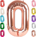 Number 0 Balloons 40 Inch Rose Gold Number Balloons for 10 20 30 40 50 60 70 80 90 100 Numbers Balloon Birthday Decorations Wedding Event Baby Shower
