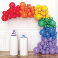 HOUSE OF PARTY Rainbow Balloon Arch Kit -135 Pcs Colorful Pride Balloons Included for Balloon Garland, Arch, and Fiesta Decorations for Easter Party, Baby Girl Birthday and valentines decor