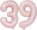 40 In Matte Pink Number Balloons Helium Foil Mylar Balloon Birthday Party banquet Decoration Digital 39