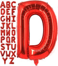 Lovoir 40 Inch Large Red Letter D Balloons Big Size Jumbo Mylar Foil Helium Balloon for Birthday Party Celebration Decorations Alphabet Red D